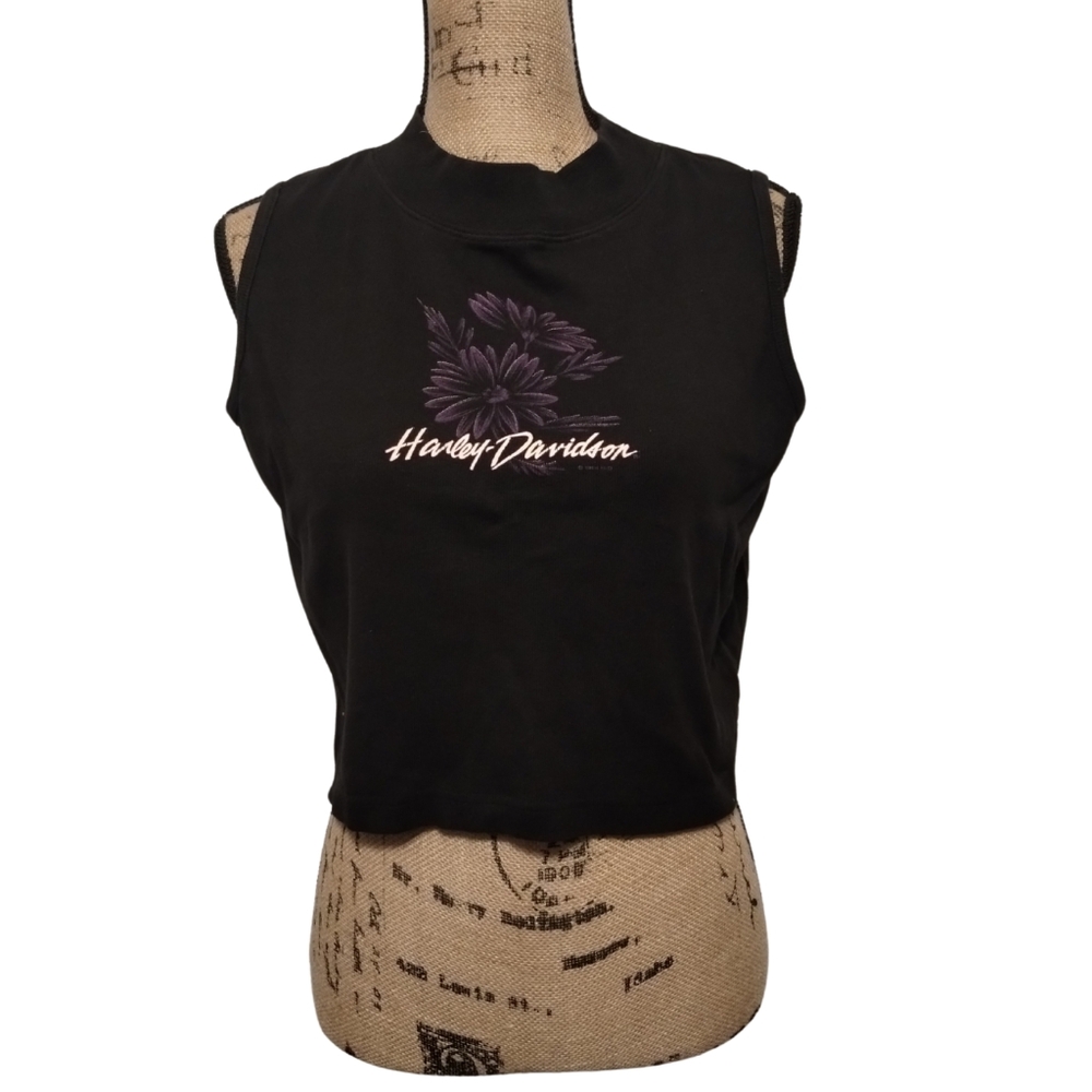 Harley Davidson Vintage 1996 Crop Top Women's  Size L